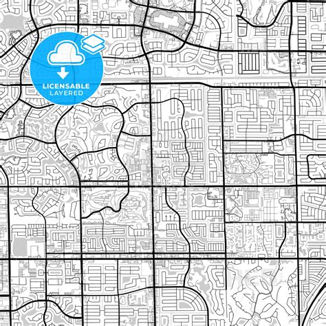 Layered PDF map of Tamarac, Florida, United States - Vector Download ...