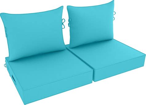 Amazon.com: PZDJUMO Deep Seat Patio Cushions 22 x 22 Inch Waterproof ...