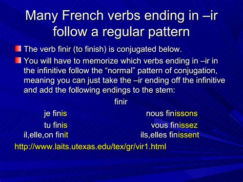French -ir verbs | PPT