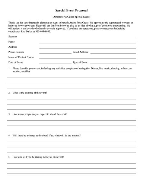 38 Best Event Proposal Templates & Free Examples ᐅ TemplateLab