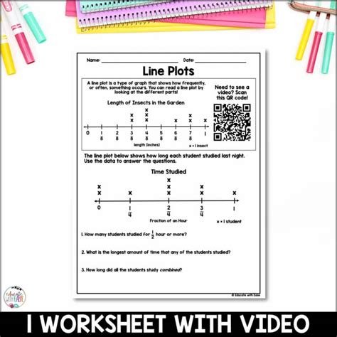 Image result for Line Plot 4th Grade Worksheet