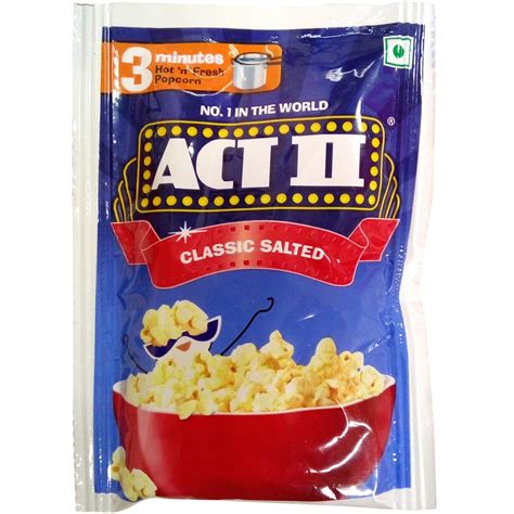 ACT II Instant Popcorn - Classic Salted, 35g/38g (Weight May Vary ...