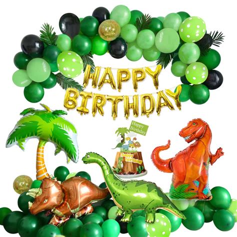 Dinosaur Birthday Party Decorations Balloons, Kid Dinosaur Theme Party ...