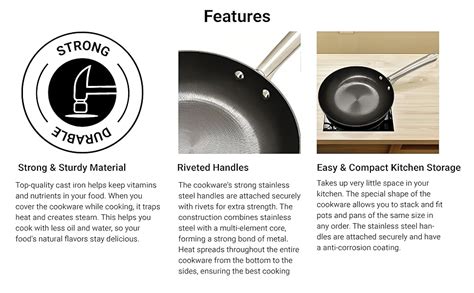 Buy Femora Preseasoned Cast Iron 20 cm Fry Pan, Non Toxic and Coating ...