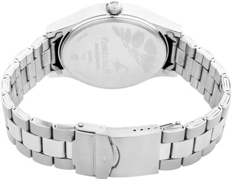 Fastrack 3240SM03 Fastrack With Date Black Dial Silver Stainless Steel ...