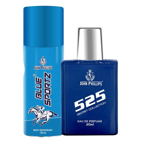 Buy JOHN PHILLIPS | 525 & BLUE SPORTZ DEO | Long Lasting | Eau De ...