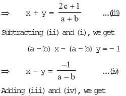 Substitution and Elimination Method - Pair of Linear Equations in Two ...
