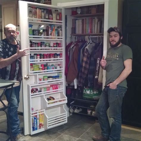 Food Pantry door shelves for spices, potatoes, etc. THIS is a must-have ...