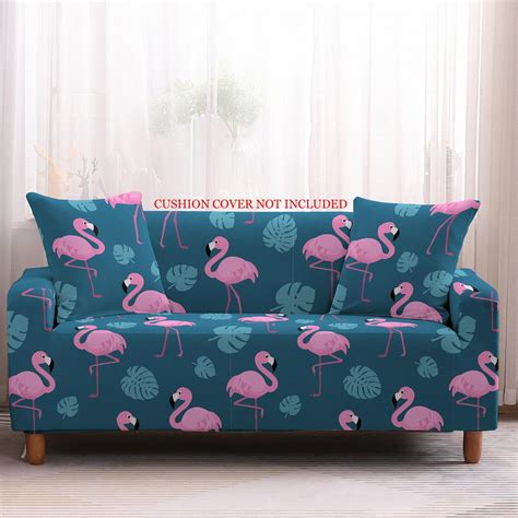 Printed Sofa Cover - Flamingo Blue – House of quirk