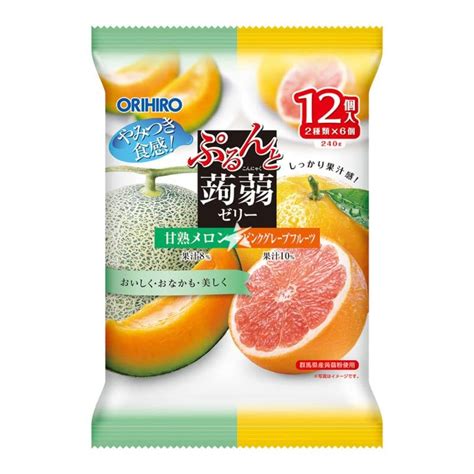 Buy JapanORIHIRO Purun and Konjac Jelly Sicilian Lemon + Hokkaido Melon ...