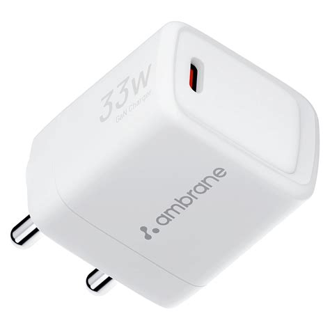 Ambrane 33W GaN Fast Charger Adapter with PPS & PD Technology | Type-C ...