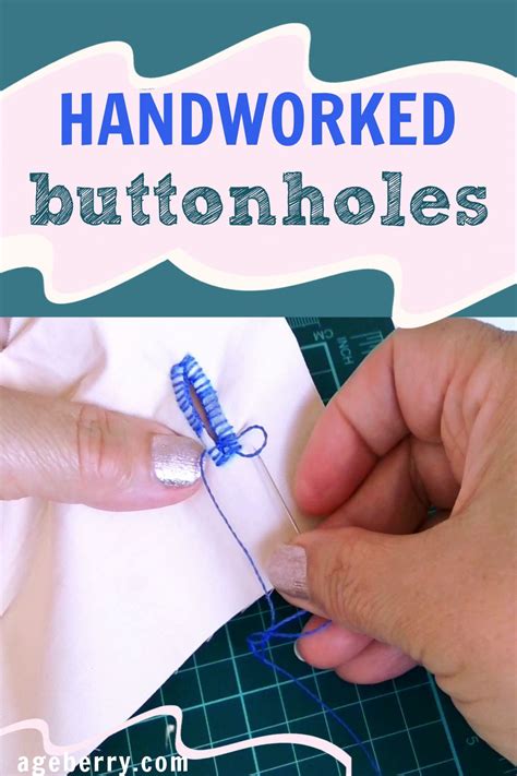 How to Make Buttonholes by Hand Tutorial 的图像结果