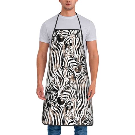 Zeuib Leopard And Zebra Print Unisex Waterproof Aprons ,Cooking Aprons ...