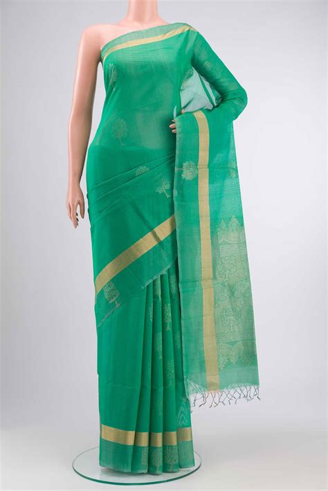 Green Silk Cotton Saree – Nalli Silk Sarees Pvt Ltd