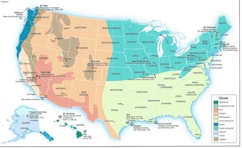 Map Of United States Climate Zonesmap United States - Direct Map