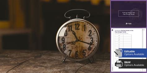 Past Simple Tense Verbs PowerPoint & Worksheet | KS3 SPaG