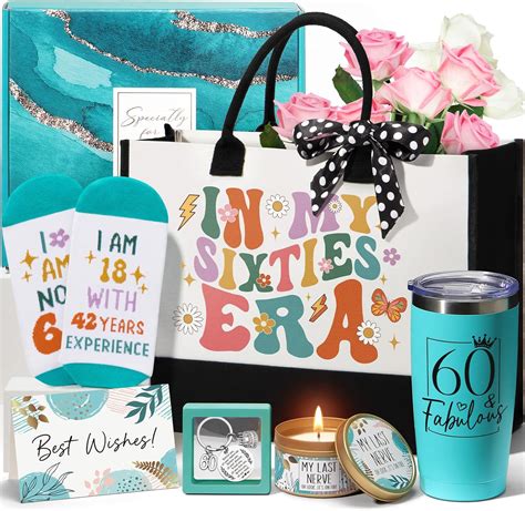 Amazon.com: 60th Birthday Gifts for Women Her, Cool 1966 Birthday Gifts ...