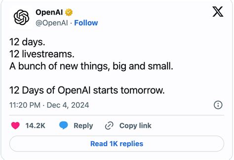 OpenAI要搞12天连续发布会!今年收入40亿、明年想冲击10亿用户 - 智源社区