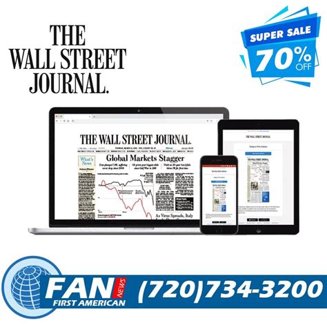 Wall St Stock Market Today | WSJ Print and Digital Subscription