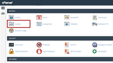 Image result for Using Extend Control Panel for Awstats