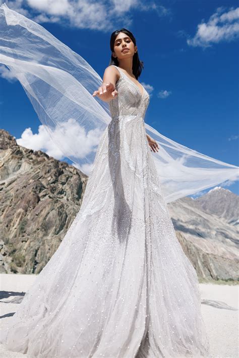 Bhawna Rao - Icy blue flare gown - Elahe