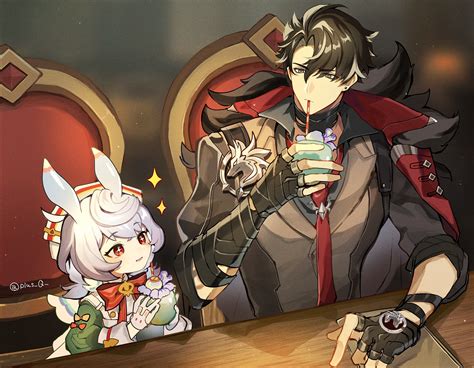 wriothesley and sigewinne (genshin impact) drawn by plus_q | Danbooru