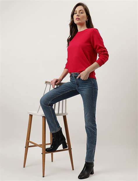 Buy Plain Crew Neck Sweatshirt at Marks & Spencer