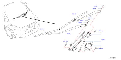 2020 Nissan Kicks Rear Wiper Arm