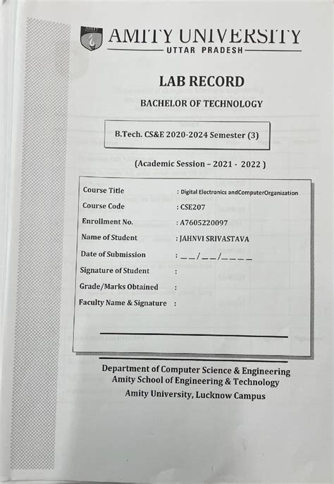 CSE207 DECO Lab Report: Procedures and Results Summary - Studocu