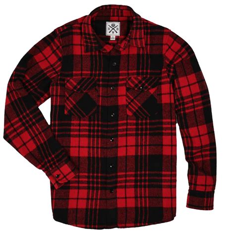 Men's Flannel Shirt (Traditional Red) | Made in the USA