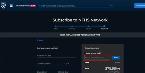 Image result for NFHS Network Promo Code