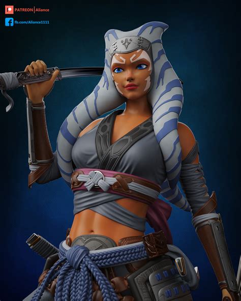 3D-Datei Ahsoka Tano Samurai Konzept - Star wars・3D-druckbare Vorlage ...