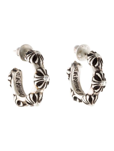 33％割引【2021年製 新品】 CHROME HEARTS CROSS TAIL HOOP EARRING ピアス(片耳用) アクセサリー ...