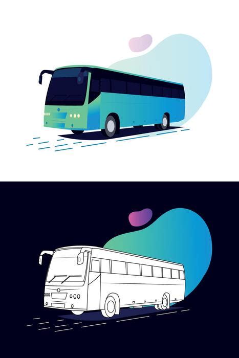 Image result for Bus Vector Art Side View