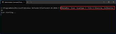 Image result for Windows Antivirus Scan Using Command Prompt