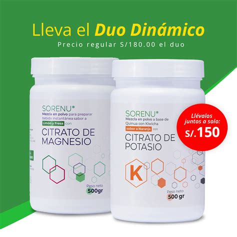 Para que sirve el Citrato de Potasio