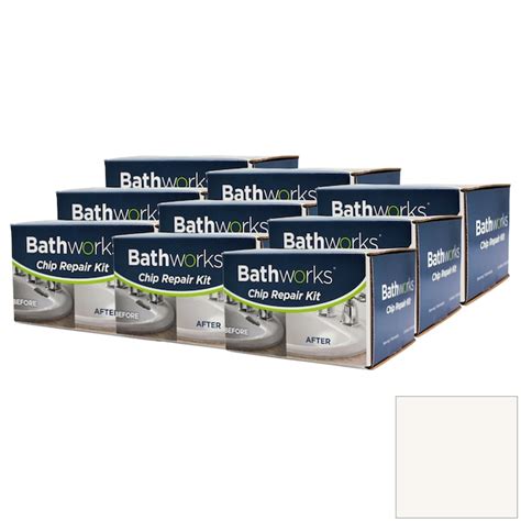 Bathworks 9-Pack 36-oz Biscuit/High Gloss Tub and Tile Chip Repair Kit ...