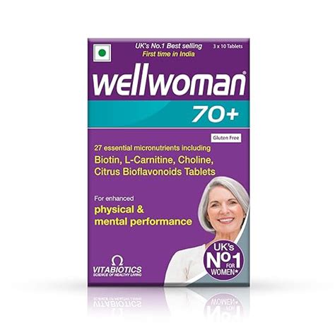 WELLWOMAN 70+ Multivitamins For Women Over Age 70 With Biotin ...