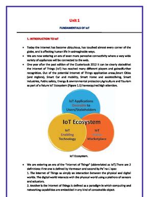 IoT Study Notes - IoT Study Notes What is IoT? The Internet of Things ...