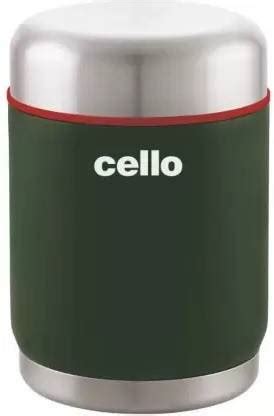 cello Tuff steel duro supee HOT AND COLD GREEN 400 ml Steel Flask - Buy ...