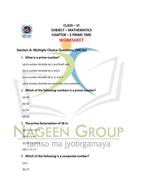 Image result for Class 6 Maths Chapter Wise Worksheets