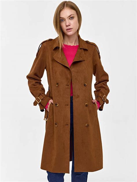 BROWN OVER COAT WITH BELT