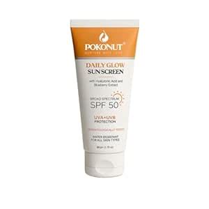 Pokonut Herbal Sunscreen Cream SPF 50+ | Broad Spectrum UVA/UVB Shield ...