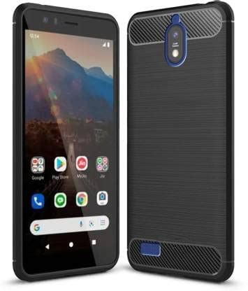 KARAS Jio Phone Next | Carbon Fibre Rugged Armour Back Cover Case ...