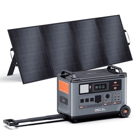 OSCAL Powermax 3600 Solar Generator with 400W Panels, 3600Wh Solar ...