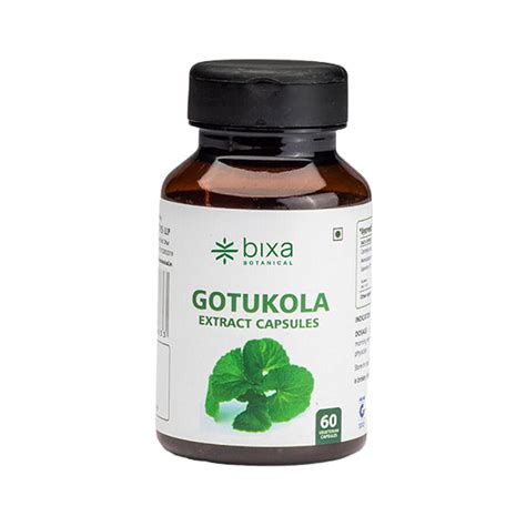 Gotu Kola / Mandukparni / Centella Asiatica Extract 60 Veg Capsules (4 ...