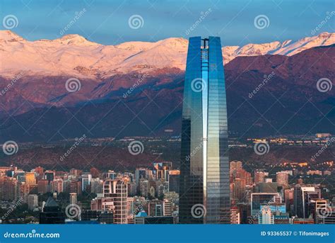 Gran Torre Santiago editorial photography. Image of buildings - 93365537