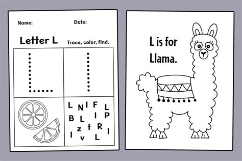 Letter L Worksheets For Preschool