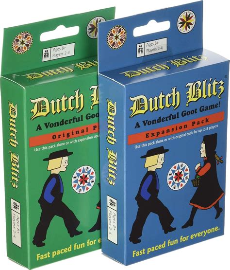 Dutch Blitz: Original and Expansion Combo, Fast Paced Card Game, Fun ...