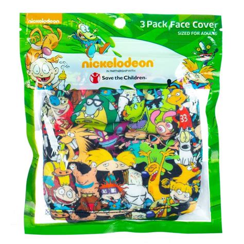 Buy Nickelodeon 90s 3 Pack Adjustable Face Covers Online at Lowest ...